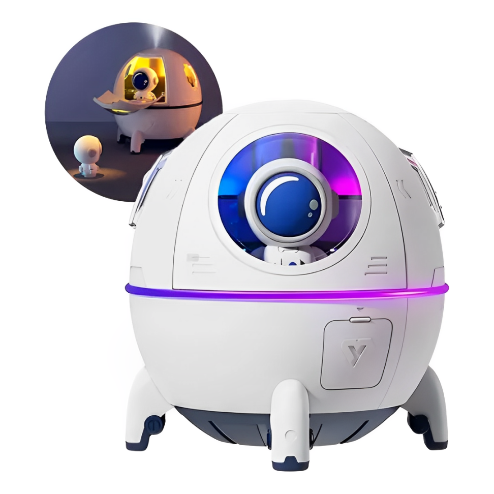 Nebulix™ | Humidificador Cápsula Espacial Astronauta y Difusor de Aromas