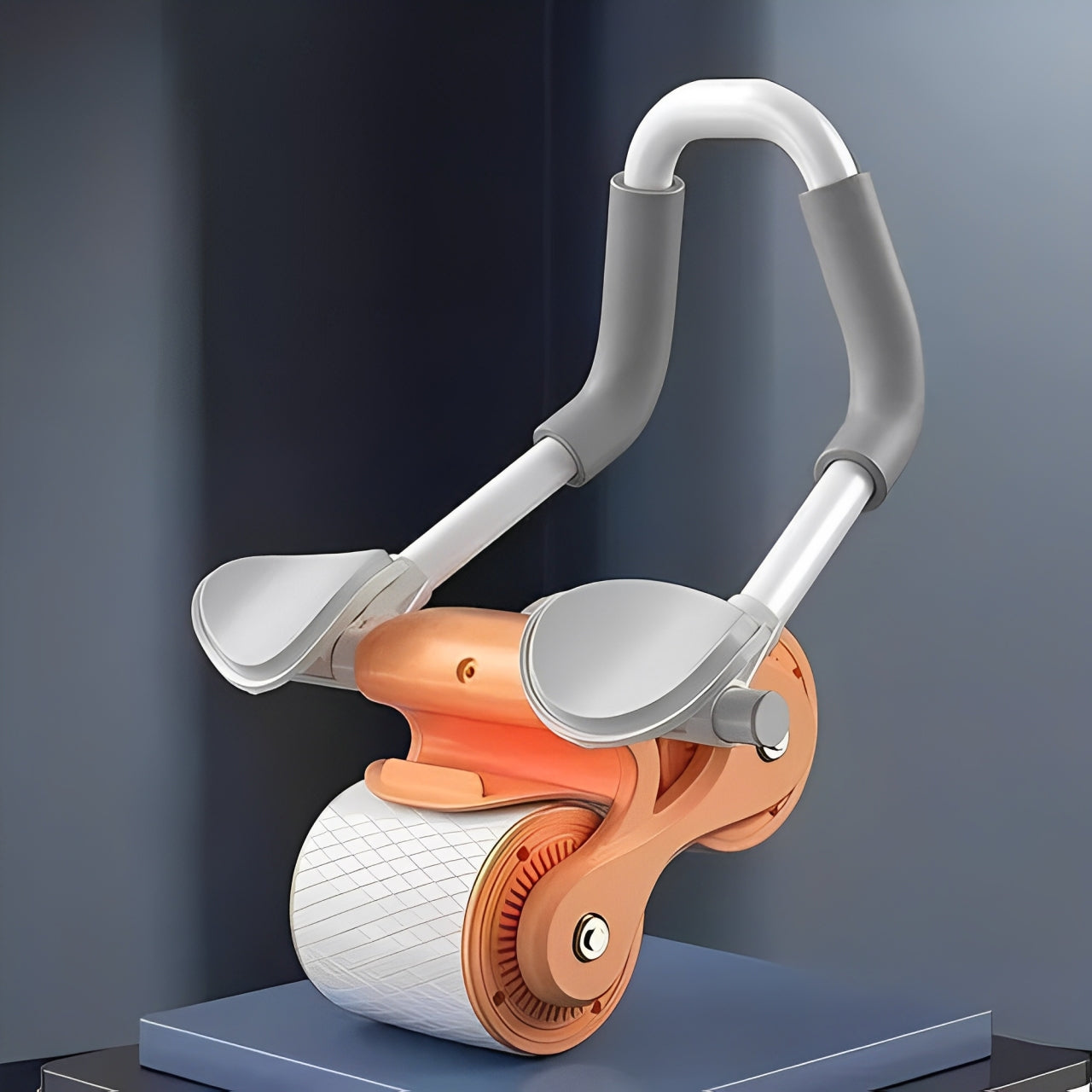 CoreRoller™ | Rodillo Abdominal de Rebote Automático con Temporizador y Soporte para Teléfono